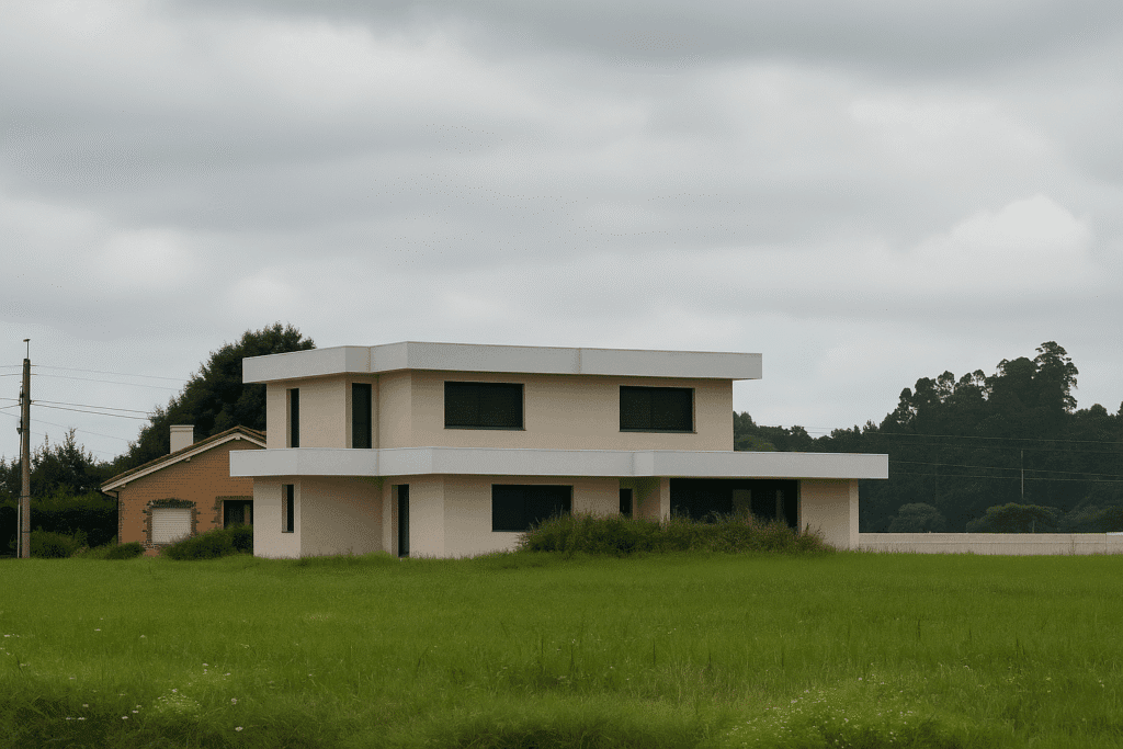 Casa moderna en entorno rural de Cantabria