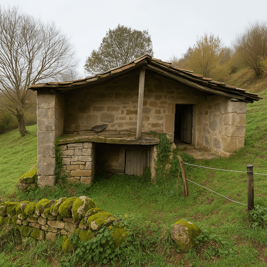Rehabilitación de cabaña pasiega tradicional en entorno rural de Vega de Pas, Cantabria.