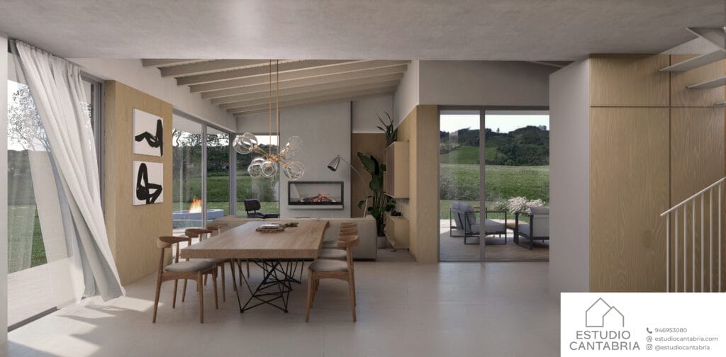 Render vivienda en Piélagos, Vivienda Sostenible. Cantabria.